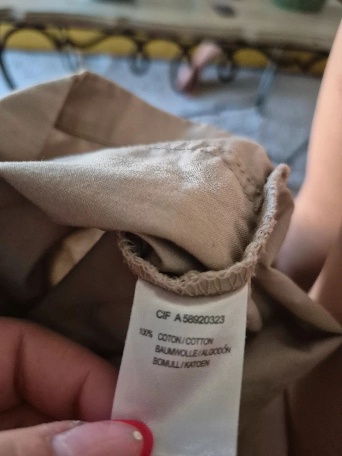 Combishort beige caqui claro liso – photo 10